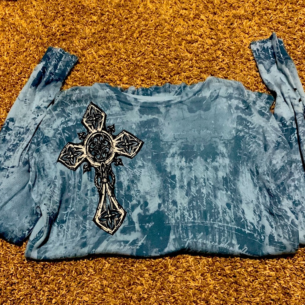 Mens long sleeve Affliction shirt